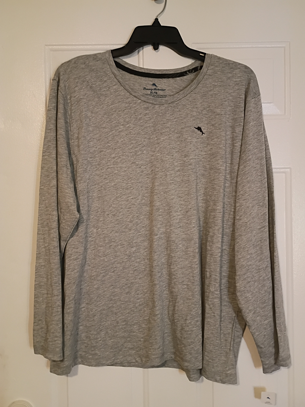 Tommy Bahama Heather Gray Long-Sleeve Crewneck PJ Shirt